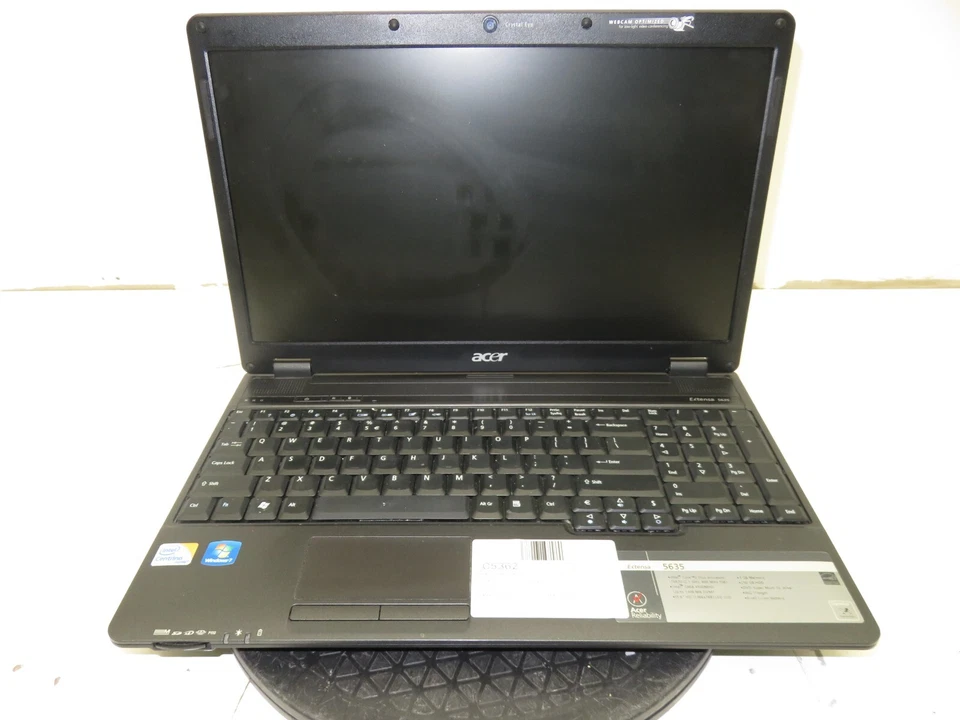 Ноутбук Acer Extensa 5635-6897 Intel Core 2 Duo T6570 3 ГБ Ram без жесткого диска или аккумулятора - Изображение 1 из 4