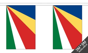 Seychelles Bunting - 9 Metres 30 Flag Banner Decoration - Picture 1 of 1