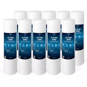 Big Blue Sediment Replacement Water Filters 5 Micron 4.5" x 20" Set of 10 - Picture 1 of 9