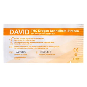 15 x David THC Drogentest Streifen 20ng/ml Cannabis Marihuana drug test - Bild 1 von 1