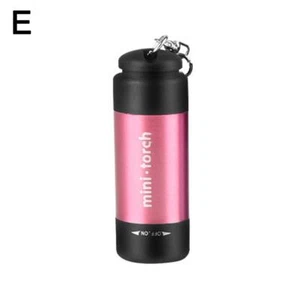 ☮USB Rechargeable LED Light Flashlight Lamp Mini Torch Pocket Keychain Waterproo - Imagen 1 de 16