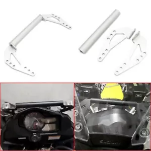 Soporte de teléfono navegación para motocicleta para Suzuki DL1000 V-Strom 2015-2019 plateado - Imagen 1 de 12