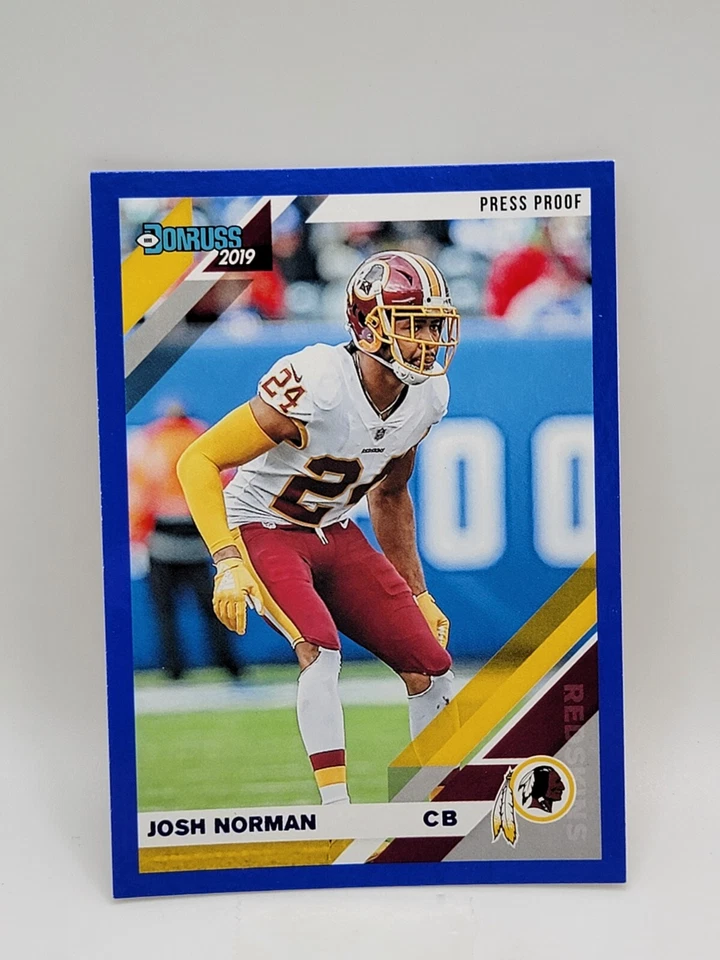 2019 Panini Donruss - Press Proof Blue #152 Josh Norman, Josh Norman - Image 1 of 2