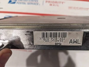 92-95 HONDA CIVIC EX D16Z6 1.6l VTEC MANUAL ECU 37820-P28-A02 DEL SOL SI ECM MT - Picture 1 of 4