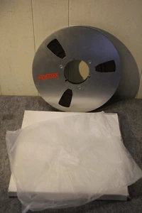 Vintage Fostex 10.5" Aluminum Take-Up Reel to Reel /2" with Box and Tape - Imagen 1 de 4