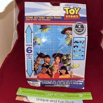 Disney Pixar Toy Story 4 Birthday Pary Scene Setter with Props - Изображение 1 из 4