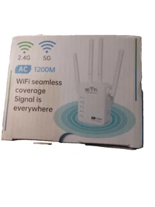 1200Mbps 2.4G/5G Wireless Range Extender Stable WiFi Repeater Router 4 Antenna - Picture 1 of 1