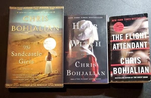Chris Bohjalian Lot 3 : Sandcastle Girls SIGNED Hour of Witch & Flight - Picture 1 of 11