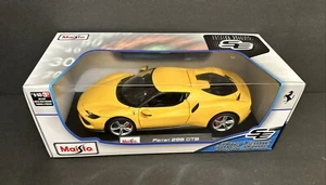 2023 Ferrari 296 GTB - 1:18 Scale Maisto Special Edition Diecast Model - YELLOW - Picture 1 of 24