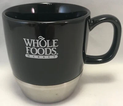 Taza de escritorio Whole Foods Market de cerámica negra e inoxidable de 10 oz de Contigo Foto 1 de 4