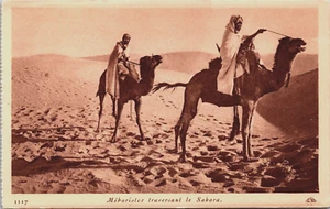 Postal vintage de Argelia Mebaristes Traversant le Sahara C190 - Imagen 1 de 2