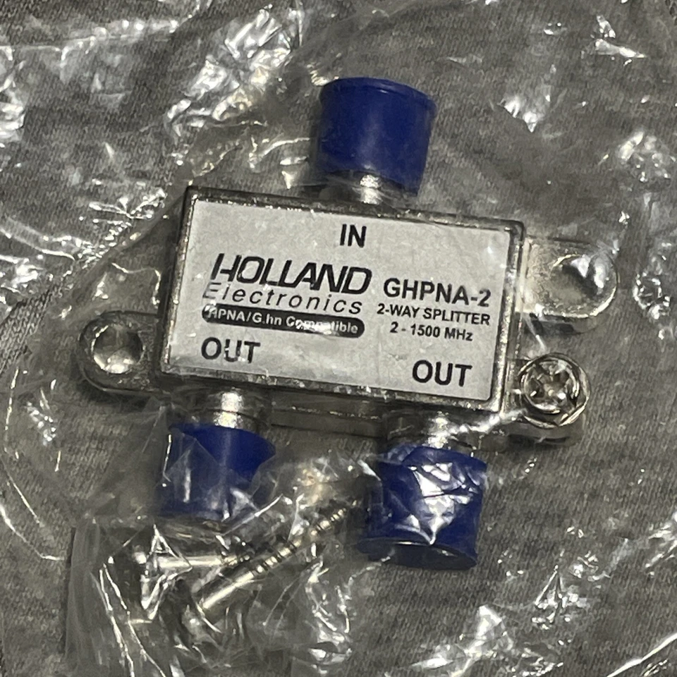 Holland Electronics GHPNA-2 2 Way Coax Splitter New - Image 1 of 1