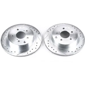 Power Stop 89-96 for Nissan 300ZX Rear Evolution Drilled & Slotted Rotors - - Picture 1 of 1