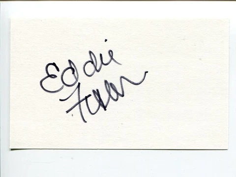 Eddie Fisher Singer Wish You Were Here Actor BUtterfield 8 Signed Autograph Cover