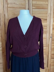 Strickjacke Damen, kurz, L, River Woods, weinrot, top Zustand - Bild 1 von 2