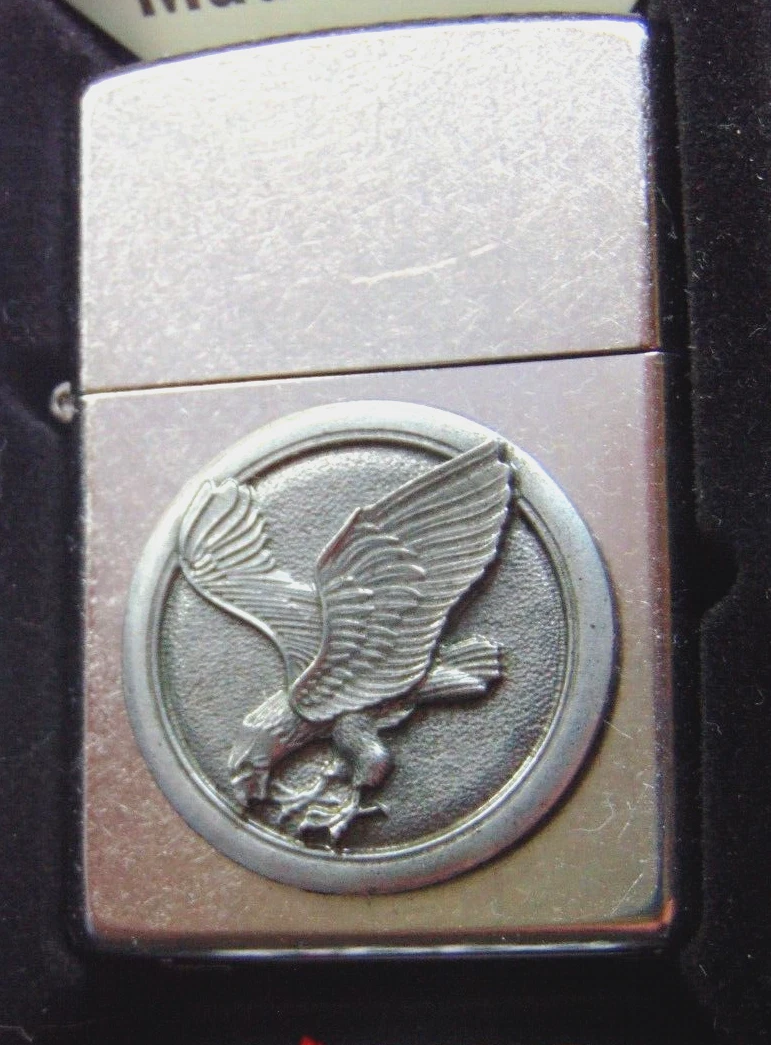 Zippo Feuerzeug „Eagle“ – Limitierte Auflage, Aus Silber, Nachfüllbar, Made In USA