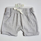 Gerber Organic Cotton Baby Boys Shorts 3 - 6 Months Stretch Waist  Light Gray