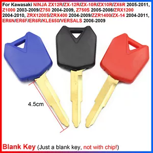 For Kawasaki NINJA ZX12R/ZX-10R, Z1000, Z750S, ZRX1200S, ER6N/ER6F - Blank Key - Foto 1 di 14