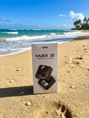 GoPro MAX2 Waterproof 360 & Action Camera with 8K Video, 29MP Photos, Black - Image 1 of 4