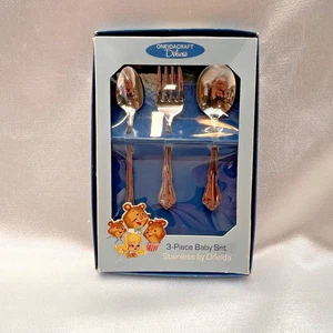 Vintage ONEIDACRAFT Deluxe 3 Piece Baby Set Stainless by Oneida Chateau - Picture 1 of 10