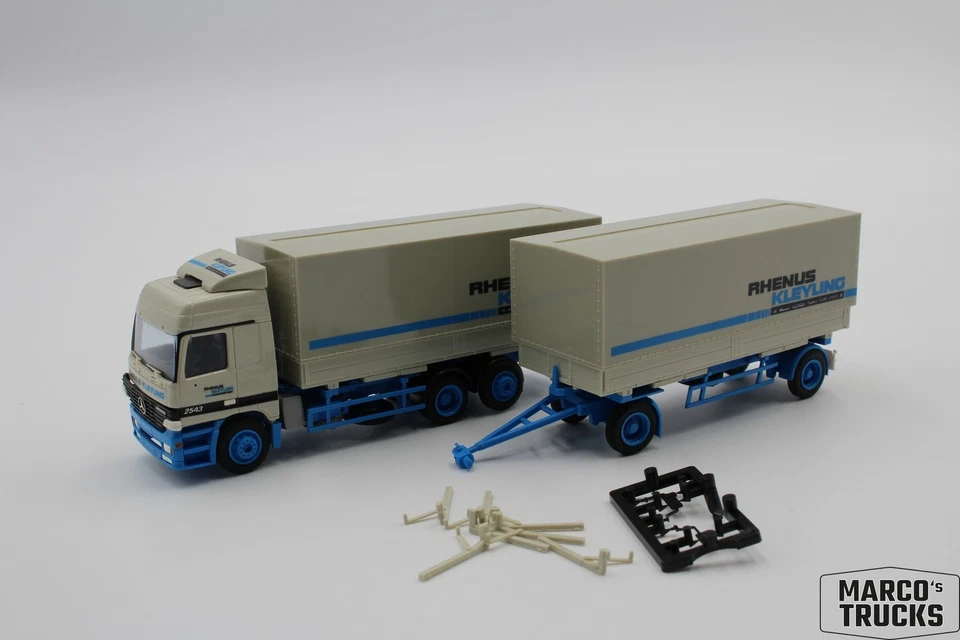 AWM MB Actros MP1 L 2543 Wechselbrückenhängerzug "Rhenus Kleyling" 1:87 /AW3103 - Bild 1 von 1