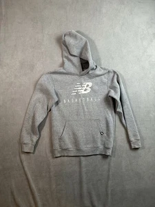New Balance Hoodie XL Youth Boys Gray Hoodie New Balance Basketball - Picture 1 of 3