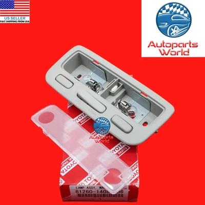 GENUINE TOYOTA CELICA RAV4 SUPRA SOLARA GRAY READING DOME LAMP 81260-14080-B6 - Image 1 of 3