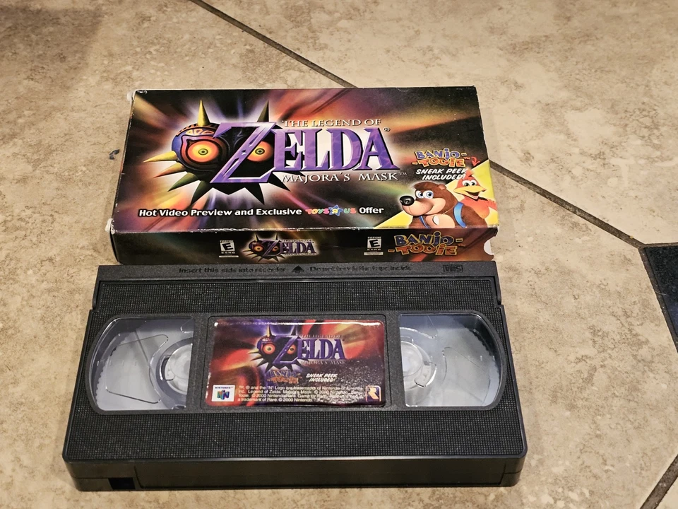 VHS Tape - The Legend of Zelda: Majora's Mask (Toys R Us Banjo Tooie Promo) - Image 1 of 4