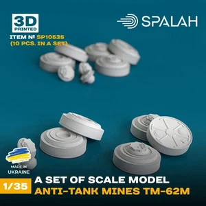 Kit modelo escala 1:35 Spalah SP10535 minas antitanque TM-62M (10 piezas) - Imagen 1 de 1