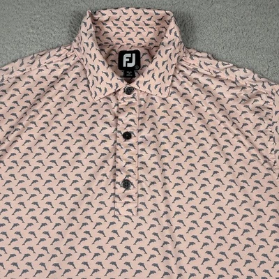 FootJoy Polo Shirt Mens Large Golf Dolphin Performance Stretch Lightweight FJ - Image 1 of 4