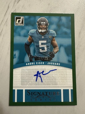 Andre Cisco Signature Series #SSE-ACO - 2024 Panini Donruss Green /25 - Image 1 of 3