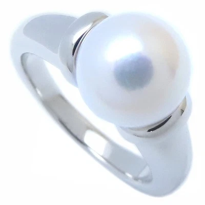 Anillo MIKIMOTO Platino950 Perla 8,5 mm Tamaño 4,75/294449 Foto 1 de 4