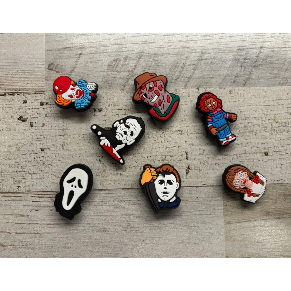 Nuevas películas de terror de Halloween Jibbitz para Crocs 7 piezas  Foto 1 de 1