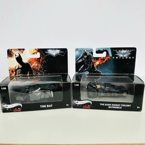 Hot Wheels Elite 1:50 The Dark Night Trilogy Bat & Batmobile Diecast Car Models - Picture 1 of 4