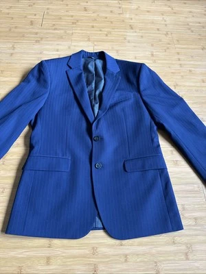 Banana Republic Blazer Navy Striped Blazer 38S Wool Super 130’s Marzotto Fabric  Foto 1 de 4
