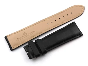 Cinturino Jaeger Le-Coultre Vera Pelle Nero 22/18mm Realizzato con Ottime Pelli - Picture 1 of 5