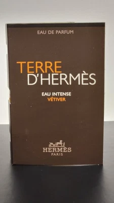 Terre d'Hermes Eau Intense Vetiver Eau de Parfum EDP Muestra Spray 0,06 oz, 2 ml Foto 1 de 2