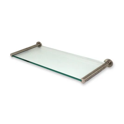 Scaffale IN Vetro Novaglas 240 MM Set Completo Plattenhalter E Base Float Chiaro - Immagine 1 di 2