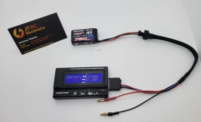 TRX-4M Compatable Battery Charge Cable for Balance and storage 4mm 2S Lipo - Image 1 of 2