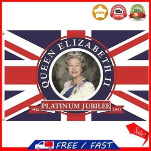 Majesty Elizabeth II England Queen Flag for Home Decorative Door Hanging Banner