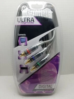 GE Ultra Prograde Component Video Cable Digital HDTV Gold Plated Connectors 6 ft - Image 1 of 4