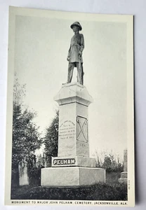 1930 PC MAJ JOHN PELHAM MONUMENT CEMETERY JACKSONVILLE AL TEICH ARCHIVES MINT - Picture 1 of 2