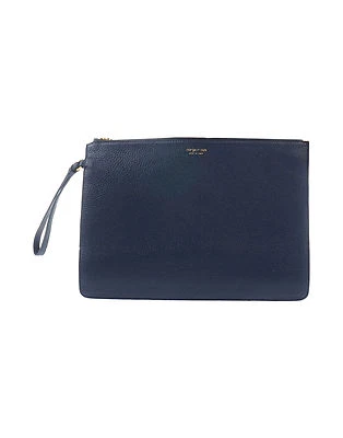 brand new SERGIO ROSSI GODIVA NAVY ZIP POUCH - Image 1 of 4