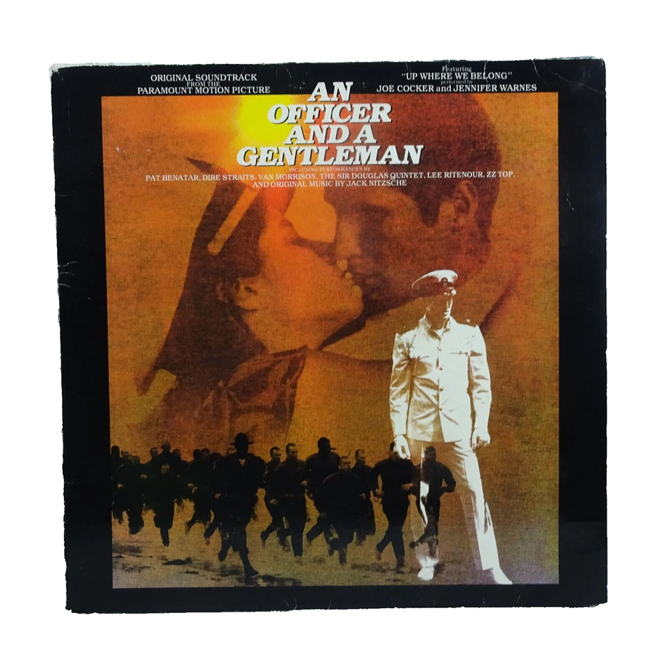 AN OFFICER AND A GENTLEMAN -  1982 Vinyl Soundtrack Album ( Up Where We Belong ) - Image 1 of 4
