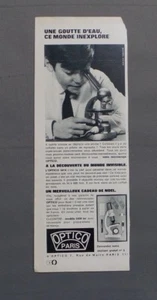 PUB PUBLICITE ANCIENNE ADVERT CLIPPING 171017 / MICROSCOPE OPTICO 5414 & 5408 - Picture 1 of 1
