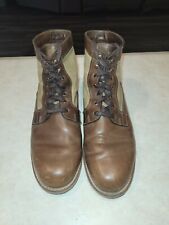 Wolverine 1000 Mile Size 12 D Whitepine W00402 Brown Tan Leather and Canvas