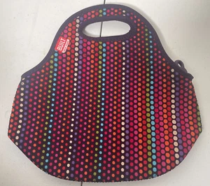 Built NY Gourmet Getaway Lunch Bag Microdot Pattern Lunch Tote Neoprene - Picture 1 of 4