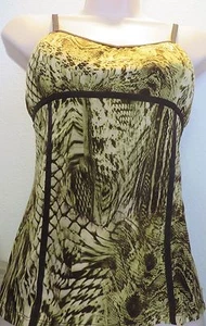 CACHE TANK CAMI s/m Animal Print Verdes Marrones  - Imagen 1 de 4