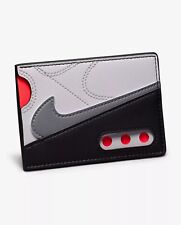 2024 Exclusive Nike AirMax 90 Card Wallet Grey White Infared Leather Icon Swoosh