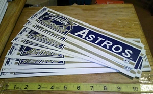 vintage Lot 8 MLB Licensed Houston Astros bumper stickers by Trench - Picture 1 of 2